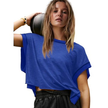 Stylish Panadila Womens Open Back Workout Top - Royal Blue