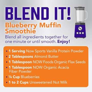 NOW Sports Nutrition, Egg White Protein, 20 G With BCAAs, Creamy Vanilla Powder, 1.5-Pound