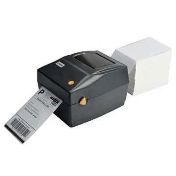 FungLam 4x6 Thermal Printer Labels, 1000 Labels, Fanfold Direct Thermal Shipping Labels, Perforated and Strong Adhesive, Thermal Labels Compatible with Zebra, Rollo and Most Thermal Printers