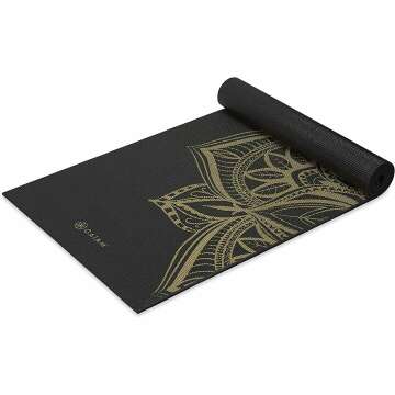 Gaiam Yoga Mat 6mm Print - Stylish & Durable for Every Practice