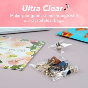 Premium Resealable Cello Bags for Cards and Prints