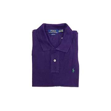 Polo Ralph Lauren Boys Classic Fit Pony Logo Polo Shirt (7, Hampton Purple)