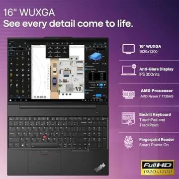 Lenovo ThinkPad E16 Gen 2 Ryzen 7 32GB RAM Laptop
