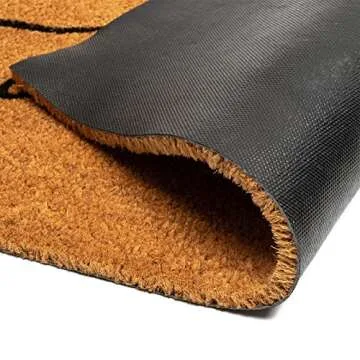 Juvale Fall Welcome Mat for Front Porch, Outdoor Thanksgiving Door Mat, Gather Somewhere Else (17 x 30 in)