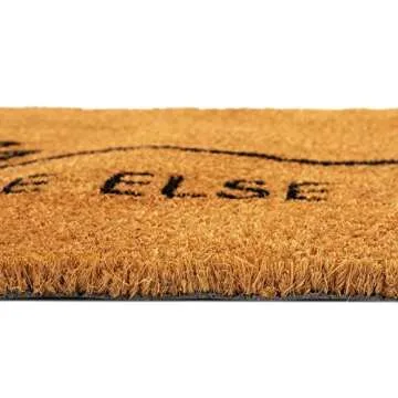 Juvale Fall Welcome Mat for Front Porch, Outdoor Thanksgiving Door Mat, Gather Somewhere Else (17 x 30 in)