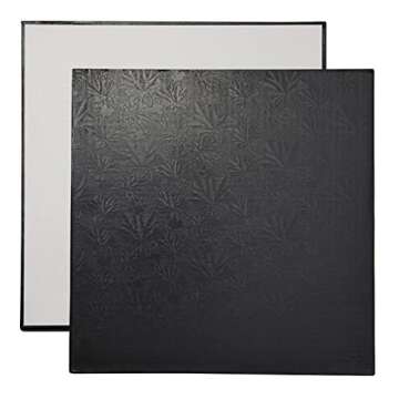Juvale Stylish 12 Inch Black Cake Boards for Events