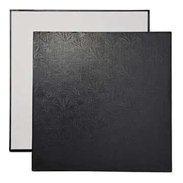 Juvale Stylish 12 Inch Black Cake Boards for Events