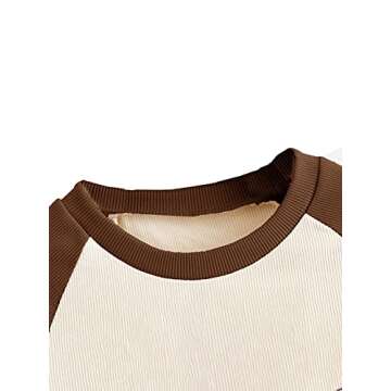 SweatyRocks Women's Graphic Print Round Neck T Shirt Short Sleeve Crop Tee Tops Mushroom Brown L