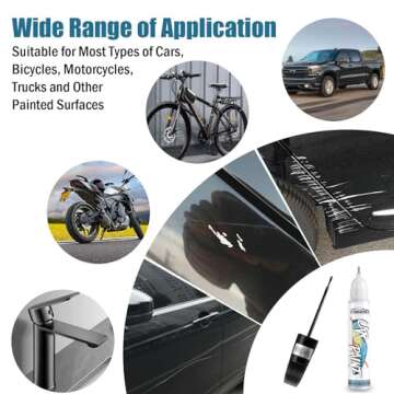 FIXEZPRO Black Car Touch Up Paint - Quick Scratch Repair