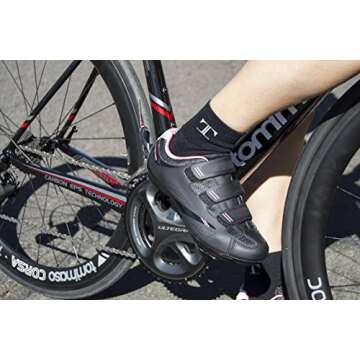 Tommaso Women's Pista SPD Spin Shoes - Stylish Performance for Indoor Cycling - Size 7.5 US