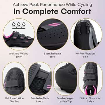 Tommaso Women's Pista SPD Cycling Shoes - Comfort & Style