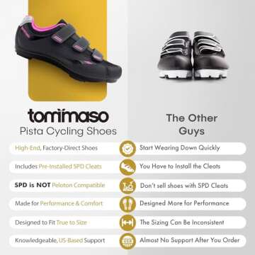 Tommaso Women's Pista SPD Cycling Shoes - Comfort & Style
