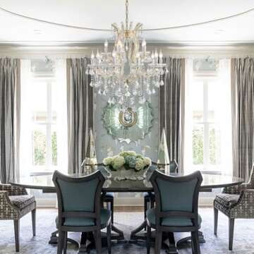 TMAFON Modern Gold Chandelier Light Fixture - Large Maria Theresa Crystal Chandeliers for Dining Room, Kitchen Island, Living Room, Bedroom, 15 Lights, 2 Layers