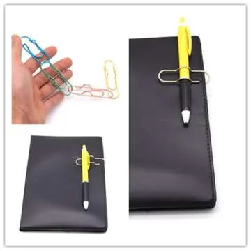 NELJIBEHU 12-Pack Pen Holder Clips for Note-taking Harmony