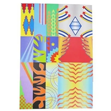 Fold N Fly Paper Airplanes Kit for Kids - 18 Colorful Designs