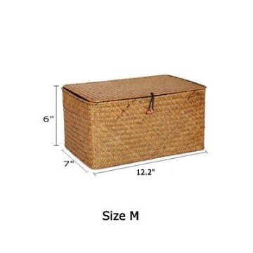 Stylish DOKOT Woven Seagrass Storage Bins Set of 3