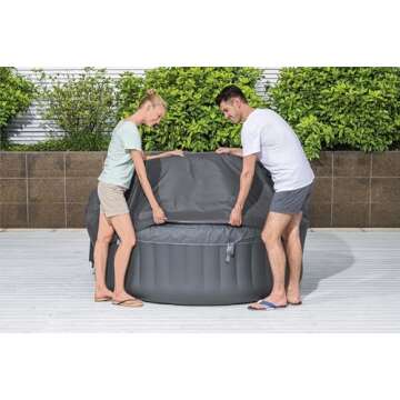 Bestway SaluSpa EnergySense Thermal Inflatable Hot Tub Spa Cover 71" x 26"