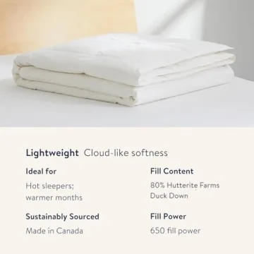 Brooklinen Lightweight Luxury Down Alternative Comforter for All Seasons