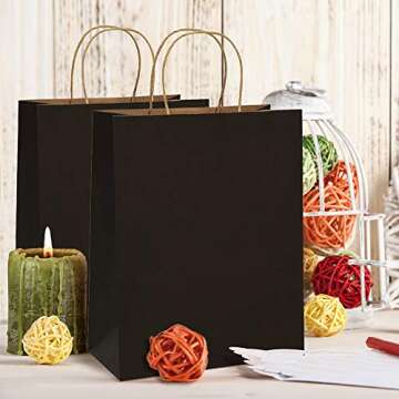 Durable Kraft Paper Gift Bags - Eco-Friendly & Stylish