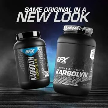EFX Sports Karbolyn Hydrate | Carbohydrate Powder + Electrolytes | Sugar Free Sports Drink Mix | Fue...