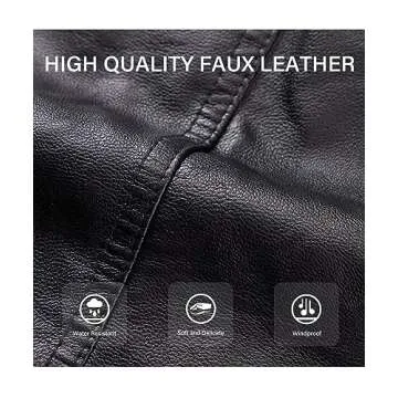 Stylish Women’s Faux Leather Short Jacket with Fur Collar