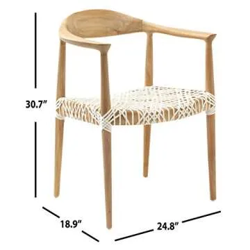 Buy Safavieh Wade Light Oak Teak Armchair Now