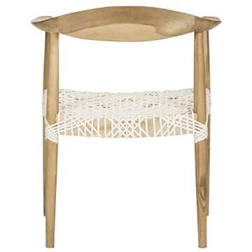 Safavieh Home Collection Wade Light Oak Teak Wood Arm Chair