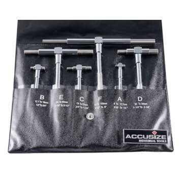 Accusize Industrial Tools 5/16'' - 6'', 6 Pc Telescoping Gage Set, 3602-5011