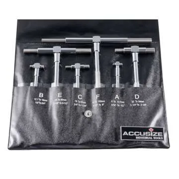 Accusize Industrial Tools 5/16'' - 6'', 6 Pc Telescoping Gage Set, 3602-5011