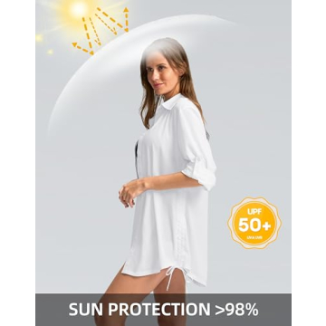 Stylish Women's UPF 50+ Sun Protection Shirt for Beach