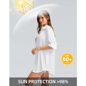 Stylish Women's UPF 50+ Sun Protection Shirt for Beach