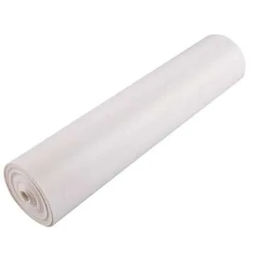HGUAN Smooth Solid Color White Faux Leather 12"X53"(30cmX135cm),Faux Leather Sheets Roll Very Suitable for Making Crafts, Leather Earrings, Bows,Sewing (White)