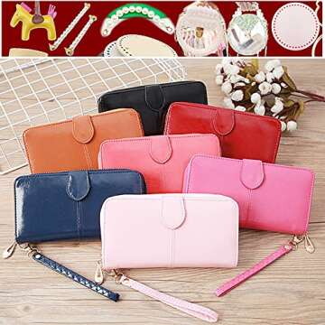 HGUAN Smooth Solid Color White Faux Leather 12"X53"(30cmX135cm),Faux Leather Sheets Roll Very Suitable for Making Crafts, Leather Earrings, Bows,Sewing (White)