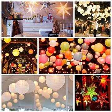 LOGUIDE Small LED Lights, 24 Pack, Battery Powered for Paper Lanterns,Balloons,Floral,Weddings & Festival Decorations (Warm White)