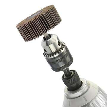 Bardland 4 pieses Flap Wheel 3-4/25-Inch x 1-Inch x 1/4-Inch HP,60 Grit for Rotary Tools (60# 80X25X6)