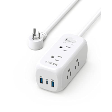 Anker USB C Power Strip 6 Outlets Surge Protector