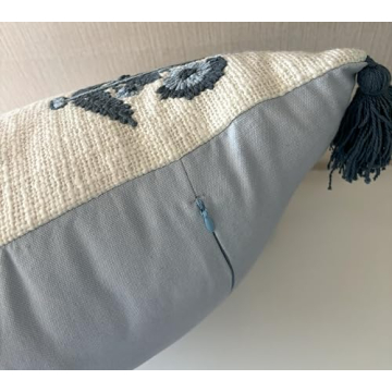 YugTex Hand Embroidered Decorative Pillow Cover 20x20