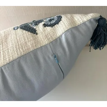 YugTex Hand Embroidered Decorative Pillow Cover 20x20