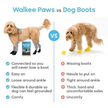 Walkee Paws Deluxe Easy-On Dog Boot Leggings for All Weather
