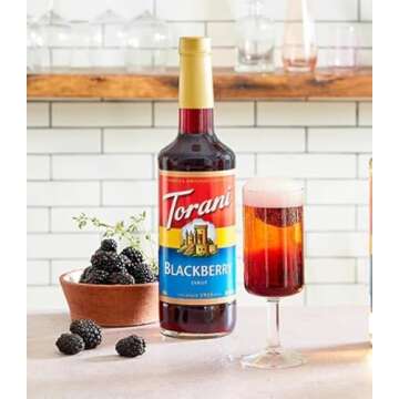 Torani Syrup Berry Lovers Raspberry, Strawberry and Blackberry (3 pack)