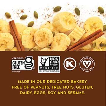 88 Acres Plant Based Seed Protein Bar | 9 Pack, Banana Bread | 12g of Plant Based Protein, Gluten Fr...