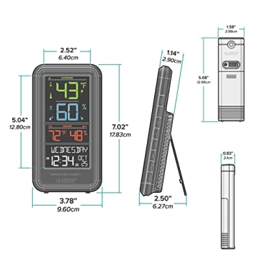 La Crosse Technology Indoor/Outdoor Thermometer with Color Display