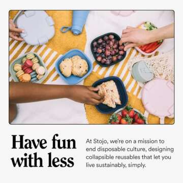 STOJO Collapsible Bowl 3 Set - Translucent Oat, 36oz - Reusable Silicone Bowl for Hot and Cold Food - Perfect for Travel, Meal Prep, To-Go Lunch, Camping & Hiking - Microwave & Dishwasher Safe