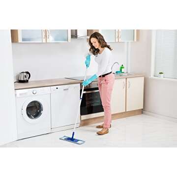 TUSKO PRODUCTS Best Nitrile Rubber Cleaning, Household, Dishwashing Gloves, Latex Free, Vinyl Free, Reusable not Disposable, Medium M (1 Pair)