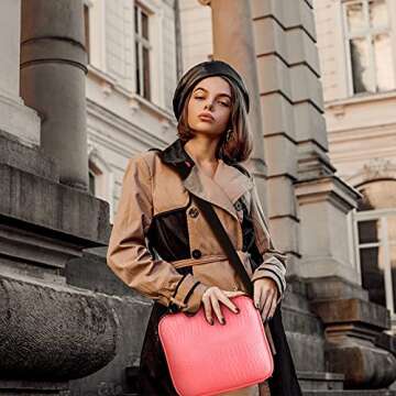 JOURMON Travel Makeup Bag Portable Cosmetic Case Organizer Portable Artist Storage Bag with Adjustab...