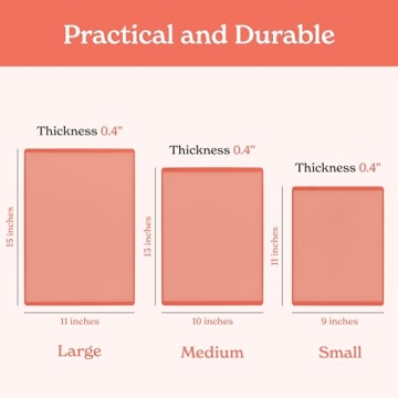 SMIRLY Dishwasher Safe Cutting Board Set for Kitchen
