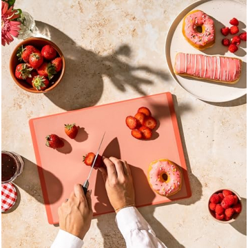 SMIRLY Dishwasher Safe Cutting Board Set for Kitchen