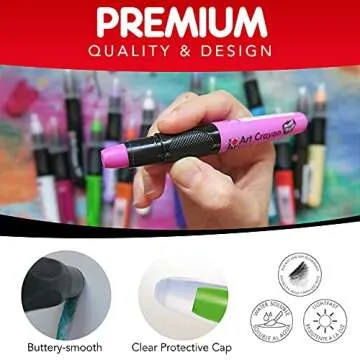 Marabu Art Crayons for Mixed Media - 26 Smooth and Easy Blending Water Soluble Crayons - Highly Pigmented Watercolor Crayons for Adults Artists - Complete Collection Set