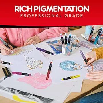 Marabu Art Crayons for Mixed Media - 26 Smooth and Easy Blending Water Soluble Crayons - Highly Pigmented Watercolor Crayons for Adults Artists - Complete Collection Set