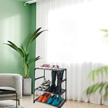 HITHIM 4 Tiers Shoe Rack - Stylish & Space-Saving Organizer